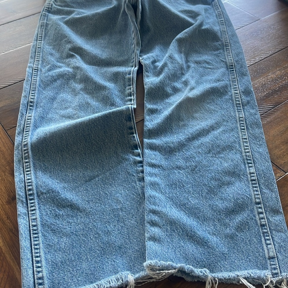 WRANGLER MENS BLUE DENIM JEANS sz 30 x 27 (read description) - Picture 8 of 15